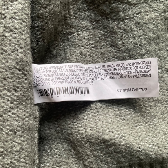 Forever 21 Belted Longline Cardigan Sweater Duster Olive Green Pockets Large - Picture 7 of 9